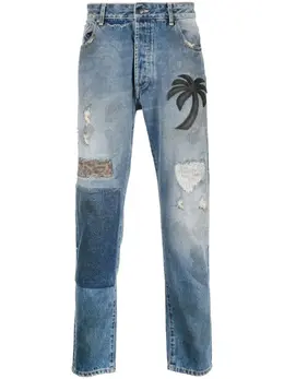Palm Angels: Прямые джинсы 