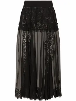 Dolce & Gabbana: Кружевная юбка  Chantilly