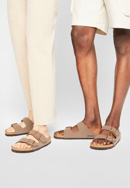 Birkenstock: Бежевые шлёпанцы 