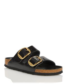Birkenstock: Чёрные шлёпанцы  Arizona