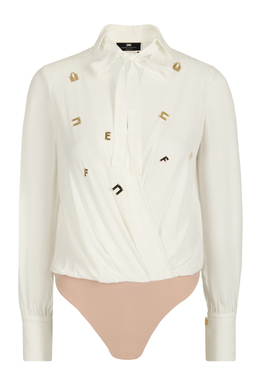 ELISABETTA FRANCHI: Бежевый боди 