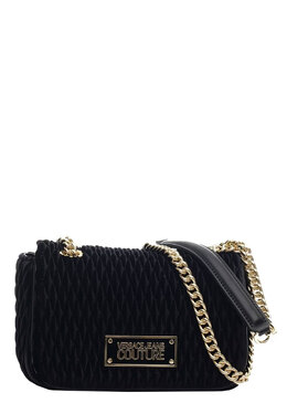 VERSACE JEANS COUTURE: Чёрная сумка 