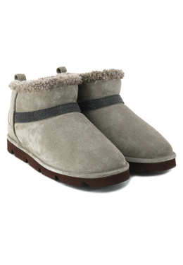 BRUNELLO CUCINELLI: Коричневые угги 