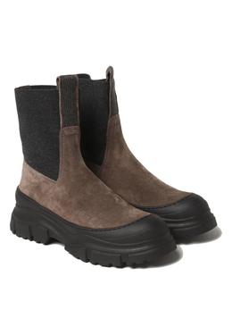 BRUNELLO CUCINELLI: Коричневые ботинки 