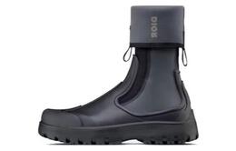 Dior: Чёрные ботинки 