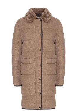 BRUNELLO CUCINELLI: Коричневая куртка 