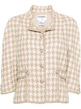CHANEL Pre-Owned: Бежевая куртка 