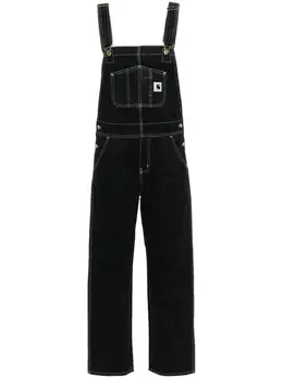 Carhartt WIP: Чёрный комбинезон 