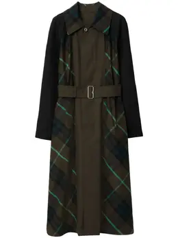 Burberry: Коричневое пальто 