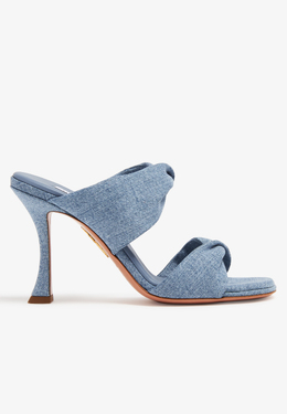 AQUAZZURA: Голубые сабо 