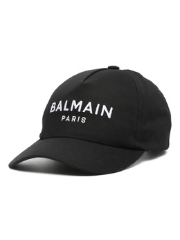 Balmain: Чёрная кепка 