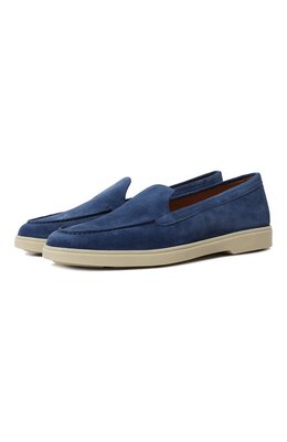 Santoni: Синие лоферы 