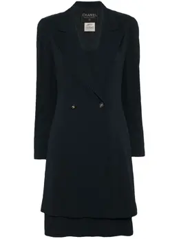 CHANEL Pre-Owned: Синяя куртка 