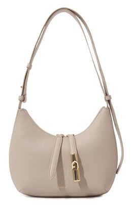 Furla: Бежевая сумка 