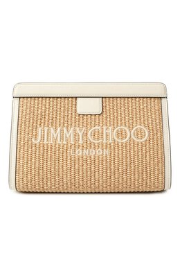 Jimmy Choo: Бежевый клатч 
