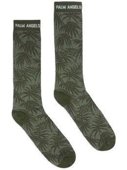 Palm Angels: Зелёные носки 