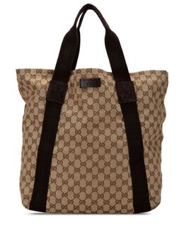 Gucci Pre-Owned: Коричневая сумка-шоппер 