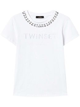 TWINSET: Белая футболка 