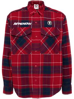 AAPE BY *A BATHING APE®: Красная рубашка 