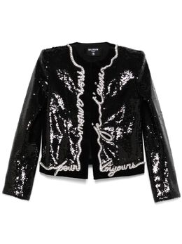 Balmain: Куртка с принтом 