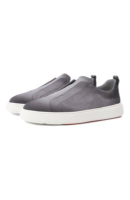 Santoni: Серые кеды  Cleanic