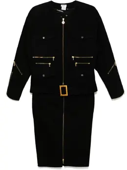 CHANEL Pre-Owned: Чёрный костюм 