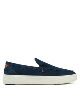 Tommy Hilfiger: Тёмные мокасины 