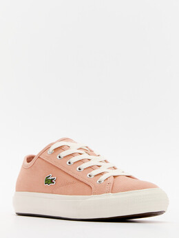 Lacoste: Розовые кроссовки 