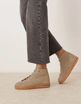 Birkenstock: Коричневые кроссовки 