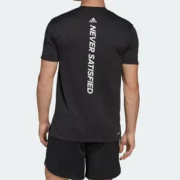 adidas: Чёрная футболка 