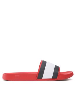 Tommy Hilfiger: Красные сабо  TH