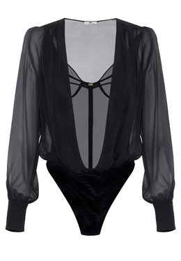 ELISABETTA FRANCHI: Чёрный боди 