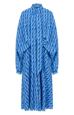 Balenciaga: Атласное платье 