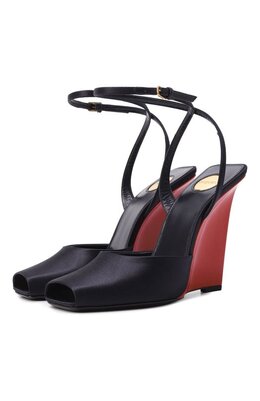 Saint Laurent: Синие туфли  Scandale 110
