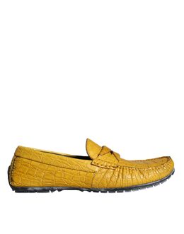 Dolce & Gabbana: Жёлтые мокасины 