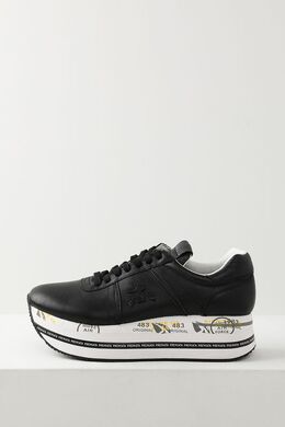 PREMIATA: Чёрные кроссовки  Beth