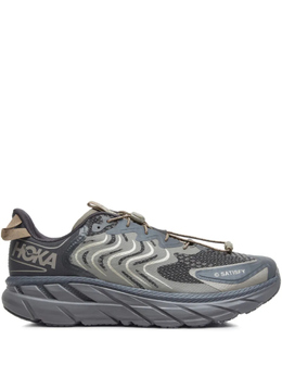 HOKA: Серые кроссовки 